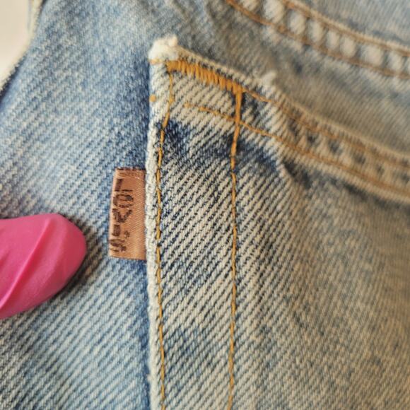VTG 80s Levi's 540 Orange Tab USA Jeans Measured 38x34 High Rise Dad Jean - Picture 8 of 10